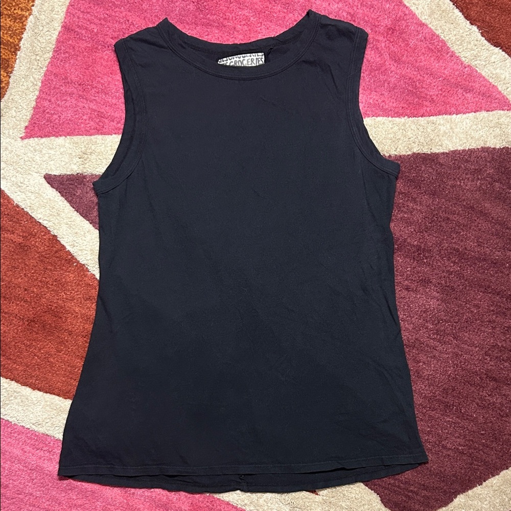 Groceries Apparel Twist Back Sleeveless Top Size S